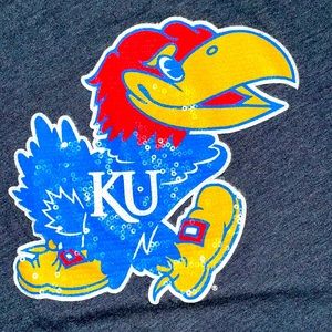 PINK VICTORIA’S SECRET💗Sequin Kansas Univ. Tee